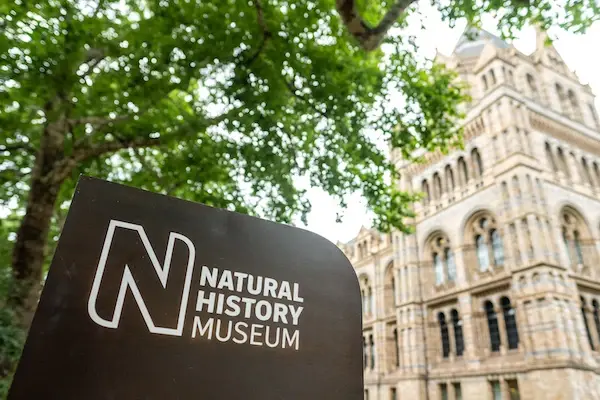 outside the Natural History Museum in London