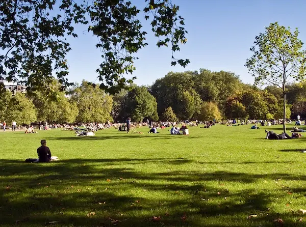 people enjoying parks in London